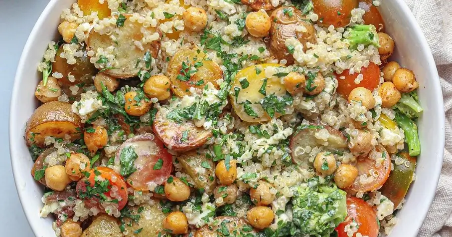 Plant Based Diet Vs Meat Based Diet 2024 5 Roasted Potato Quinoa Salad